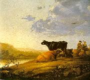 CUYP, Aelbert Young Herdsman with Cows fdg Spain oil painting artist